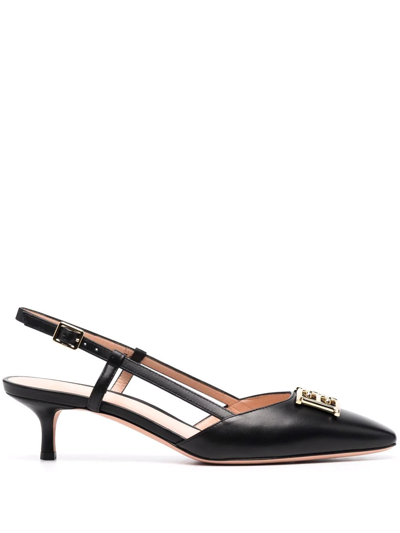 Bally Leather Slingback - Atterley In Black
