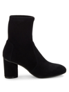 Stuart Weitzman Women's Margot Suede Ankle Booties In Black