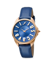 Just Cavalli Women's Stainless Steel & Leather-strap Watch In Dark Blue