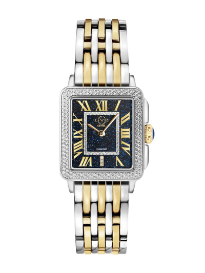 Gv2 Women's Women's Padova Swiss Two Tone Stainless Steel Diamond Watch In Sapphire