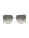 Prada 57mm Square Sunglasses In Grey