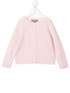 N•peal Cable-knit Cardigan In Pink
