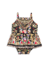 CAMILLA BABY GIRL'S BAROQUE-PRINT JUMP DRESS