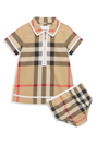 BURBERRY BABY GIRL'S 2-PIECE ORLY VINTAGE CHECK DRESS & BLOOMERS SET