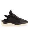 Y-3 MEN'S KAIWA WOVEN & LEATHER SNEAKERS