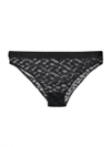 VERSACE WOMEN'S GRECA SIGNATURE PRINT TULLE BRIEFS