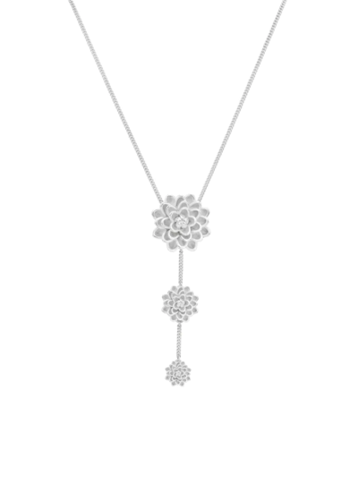 Tane Mexico Dalia Sterling Silver Flower Necklace