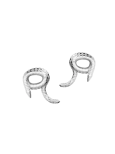 Tane Mexico Animales Sterling Silver Snake Earrings
