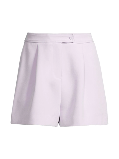 Toccin High-waisted Trouser Shorts In Lavendar