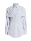 ALEXANDER WANG WOMEN'S CHECK PULLED SHIRTDRESS