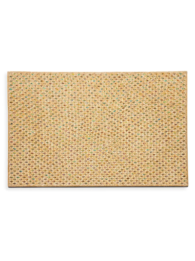Nomi K Beaded Wood Placemat In Gold