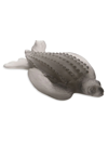 Daum Leatherback Turtle Sculpture In Gray