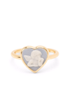 Cameo & Beyond Cherub Heart Ring In Gold