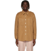Wales Bonner Issac Cotton-blend Twill Shirt In Camel