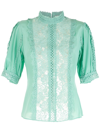 MARTHA MEDEIROS LACE-PANELS EDUARDA BLOUSE