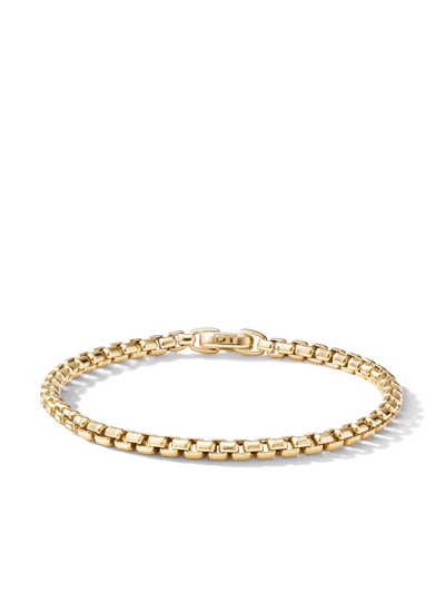 DAVID YURMAN 14KT YELLOW GOLD DY BEL AIRE COLOR BOX CHAIN BRACELET (4MM)