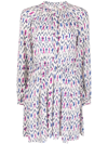 ISABEL MARANT ÉTOILE GRAPHIC PRINT LONG-SLEEVED DRESS