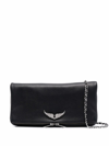 Zadig & Voltaire Zadig&voltaire Rock Eternal Smooth Calfskin Bags In Black