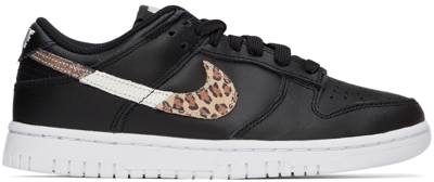 Nike Dunk Low Basketball Sneaker In Black/brown