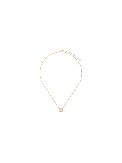 Tory Burch Miller Crystal-embellished Chain Necklace In Gold