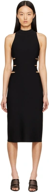 Alaïa Cutout-waist Body-con Midi Dress In 995 Alaia Black