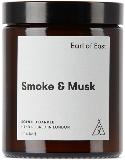 Earl Of East Smoke & Musk Candle, 170 ml In N/a