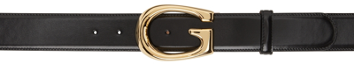 Gucci Thin Belt With G Buckle In Black