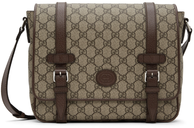 Gucci Beige Gg Supreme Messenger Bag In 8358 Be.ebo/new Acer