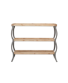 Rosemary Lane Iron Rustic Console Table In Brown