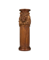 Rosemary Lane Polystone Traditional Pedestal Table In Bronze