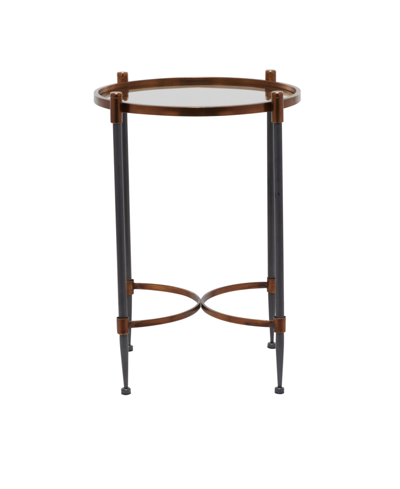 Rosemary Lane Iron Traditional Accent Table In Black