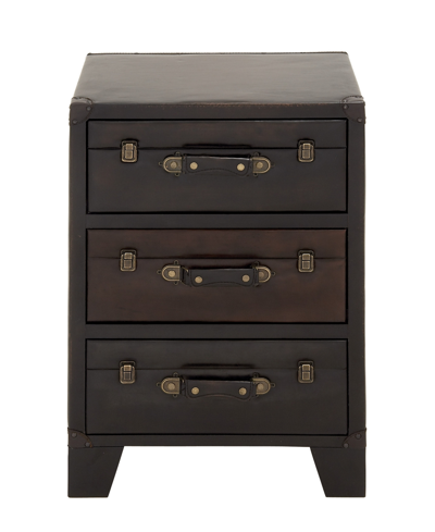 Rosemary Lane Wood Traditional Cabinet In Dark Brown