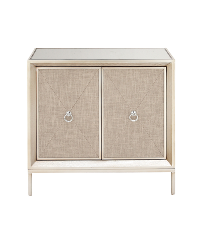 Rosemary Lane Wood Glam Cabinet In Beige