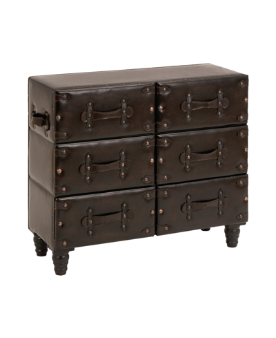 Rosemary Lane Cedar Traditional Chest In Black
