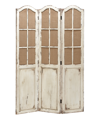 Rosemary Lane Wood Farmhouse Room Divider Screen In Beige