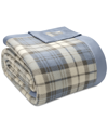 SLEEP PHILOSOPHY TRUE NORTH BY SLEEP PHILOSOPHY PLAID MICRO-FLEECE BLANKET, KING