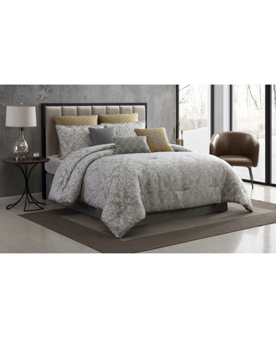 Riverbrook Home Lantana 10 Piece King Comforter Set Bedding In Gray