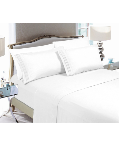 Elegant Comfort Luxury Soft Solid 3-pc. Sheet Set Twin In White
