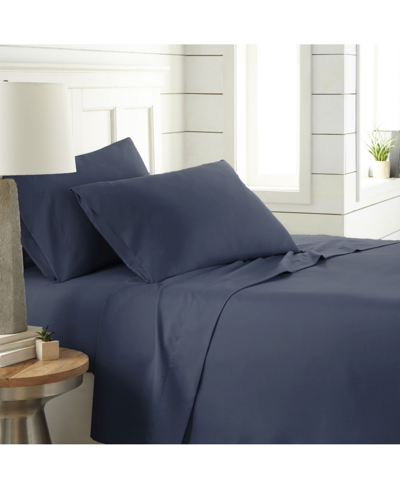 Southshore Fine Linens Chic Solids Ultra Soft 4-piece Bed Sheet Sets, King In Navy