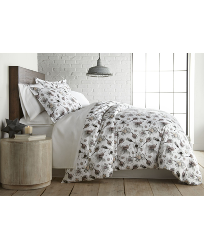 SOUTHSHORE FINE LINENS WATERCOLOR SYMPHONY LUXURY COTTON SATEEN DUVET COVER SET, KING