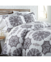 SOUTHSHORE FINE LINENS INFINITY REVERSIBLE DUVET COVER AND SHAM SET, QUEEN