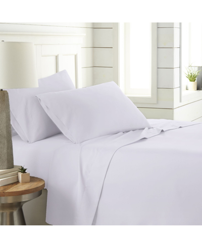 Southshore Fine Linens Chic Solids Ultra Soft 4-piece Bed Sheet Sets, King In White