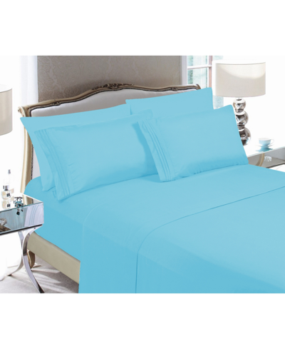 Elegant Comfort 3-piece Twin/twin Xl Sheet Set In Aqua