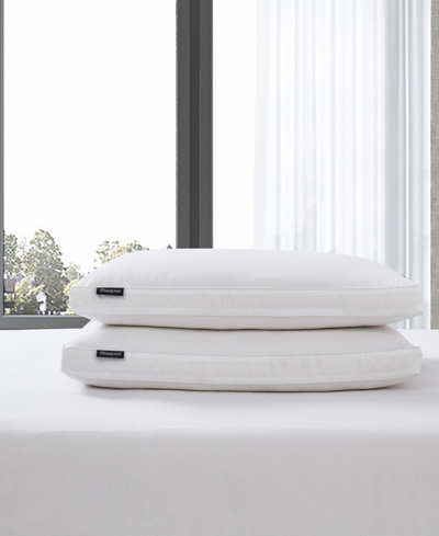 Beautyrest 2 Piece Feather Down Fiber Firm Pillow Set Collection In White