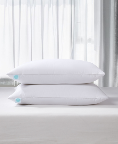 Martha Stewart White Feather & Down Medium/firm Lyocell-around 2-pack Pillow, King