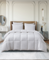 MARTHA STEWART WHITE GOOSE DOWN FIBER ALL SEASON COMFORTER, FULL/QUEEN