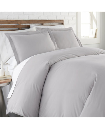 Southshore Fine Linens Ultra Soft Modern Duvet Cover And Sham Set, Twin In Gray