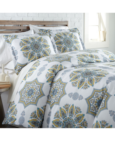 Southshore Fine Linens Infinity Reversible Duvet Cover And Sham Set, Queen In Aqua