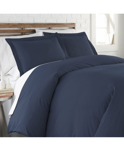 Southshore Fine Linens Ultra Soft Modern Duvet Cover And Sham Set, Twin In Navy