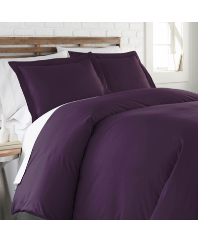 Southshore Fine Linens Ultra Soft Modern Duvet Cover And Sham Set, Queen In Purple
